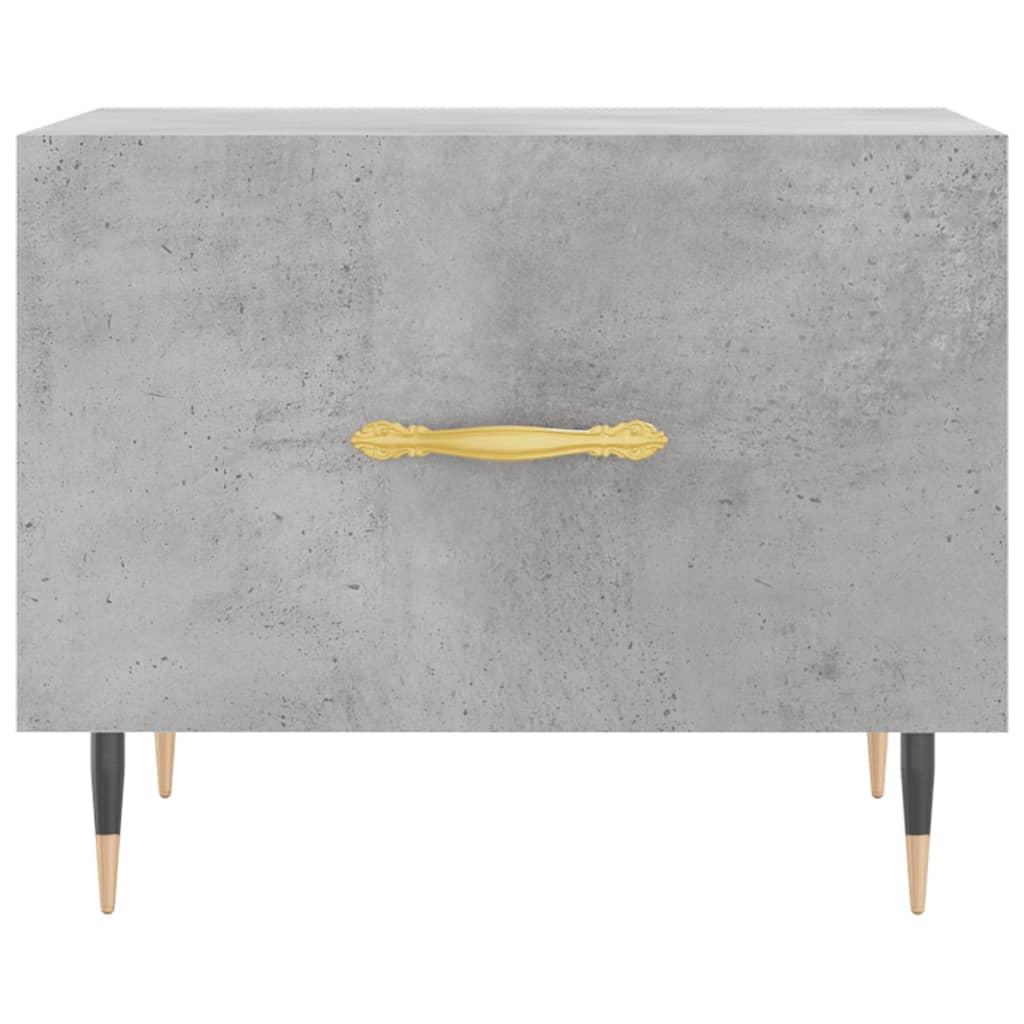 Coffee tables, 2 pcs., concrete gray, 50x50x40 cm, composite wood