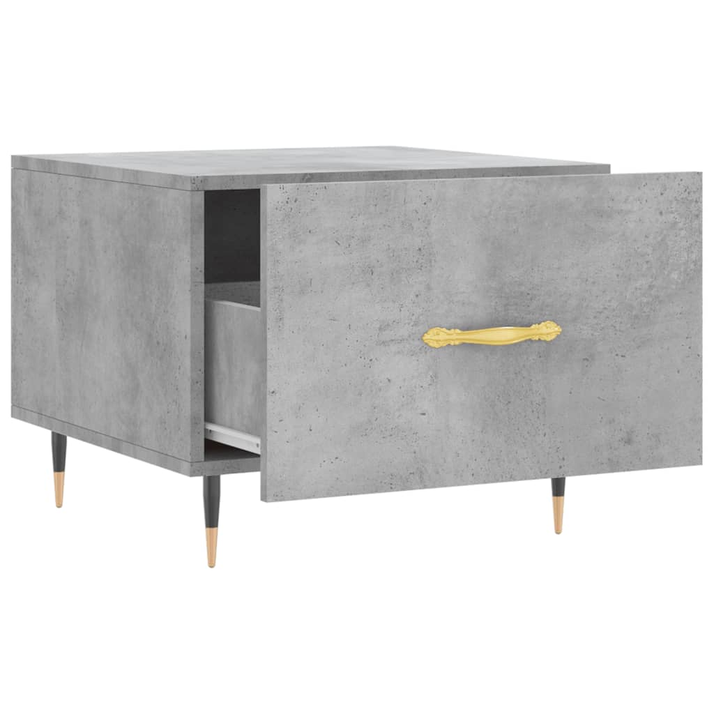 Coffee tables, 2 pcs., concrete gray, 50x50x40 cm, composite wood