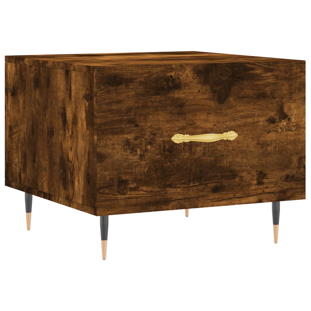 Coffee table, smoky oak, 50x50x40 cm, processed wood