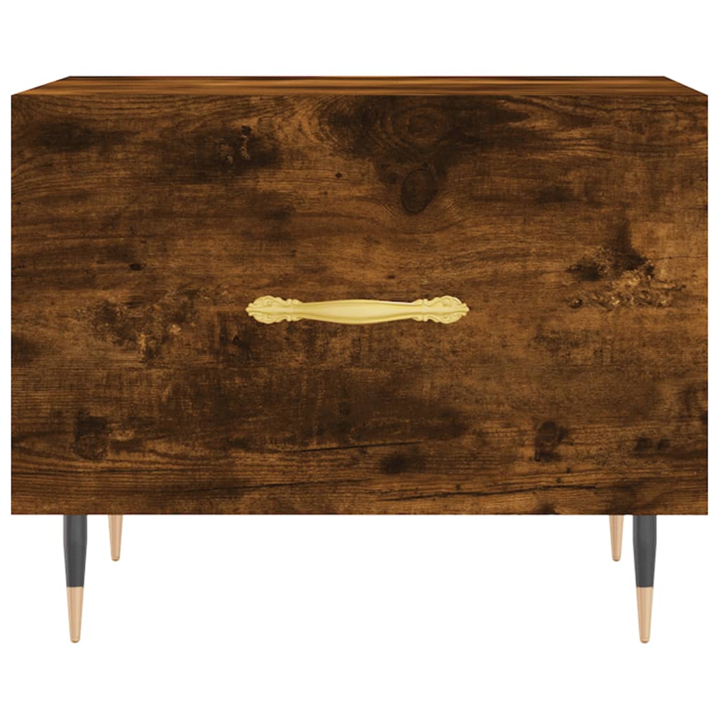 Coffee table, smoky oak, 50x50x40 cm, processed wood