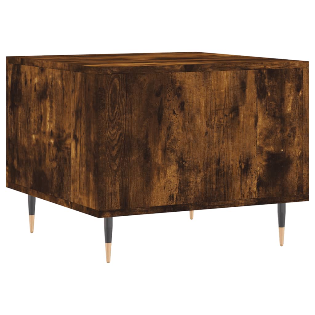 Coffee table, smoky oak, 50x50x40 cm, processed wood