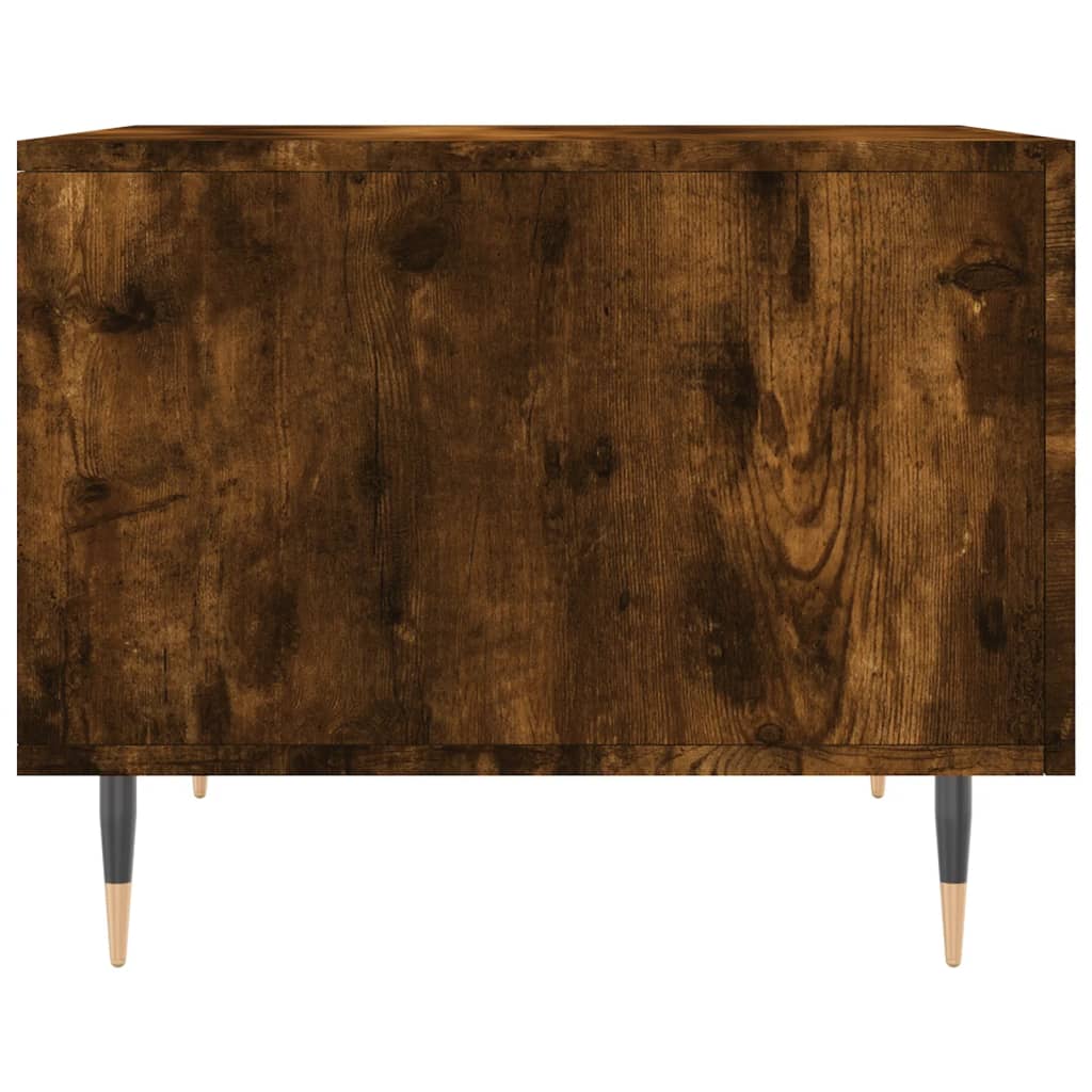 Coffee tables 2 pcs. smoky oak 50x50x40 cm composite wood