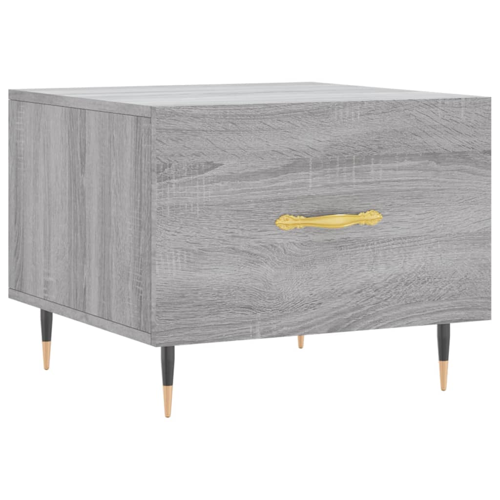Coffee table, sonoma grey, 50x50x40 cm, processed wood