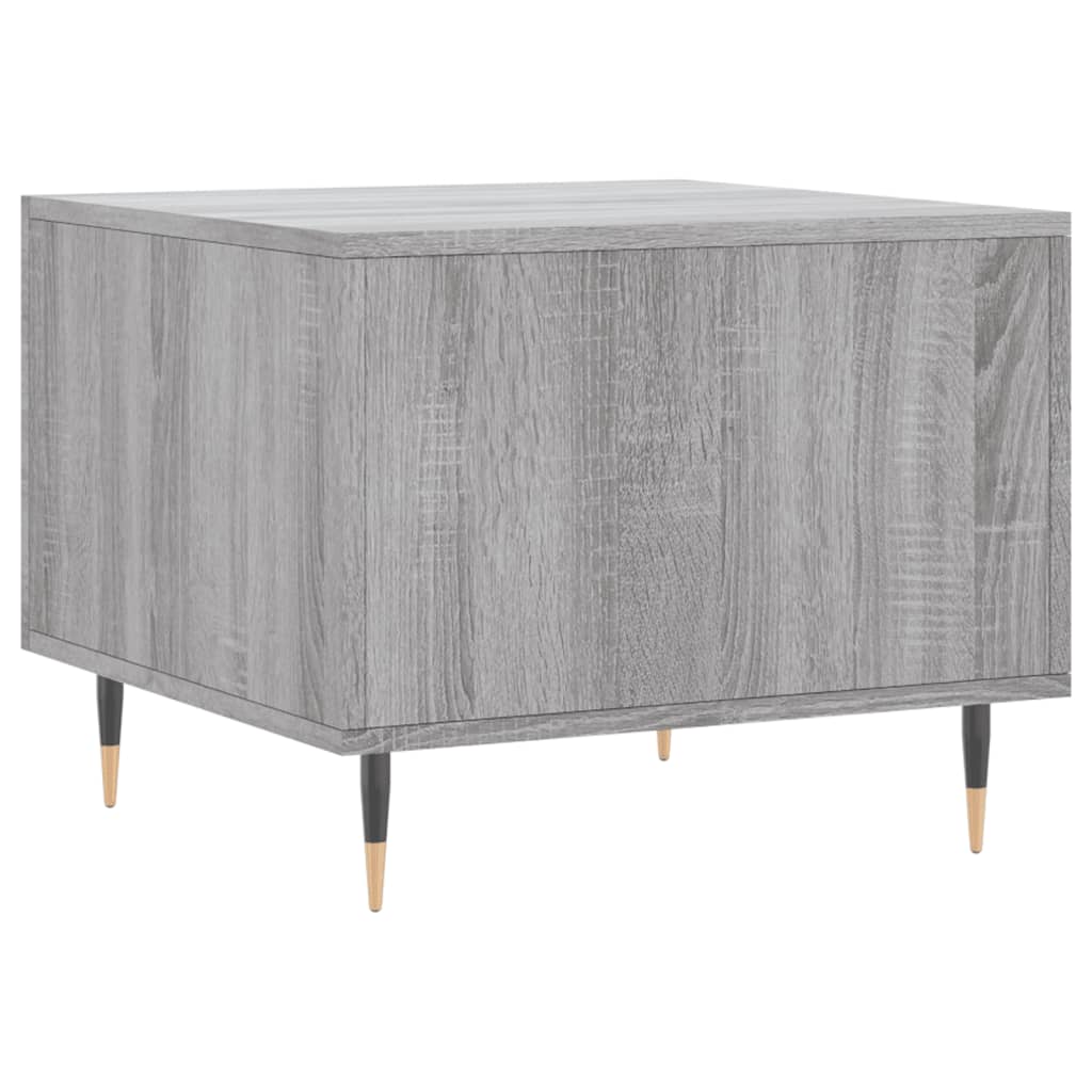 Coffee table, sonoma grey, 50x50x40 cm, processed wood