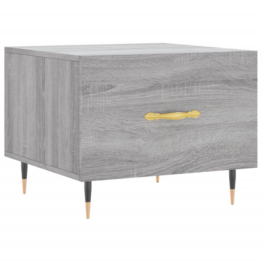 Coffee tables, 2 pcs., sonoma gray, 50x50x40 cm, composite wood