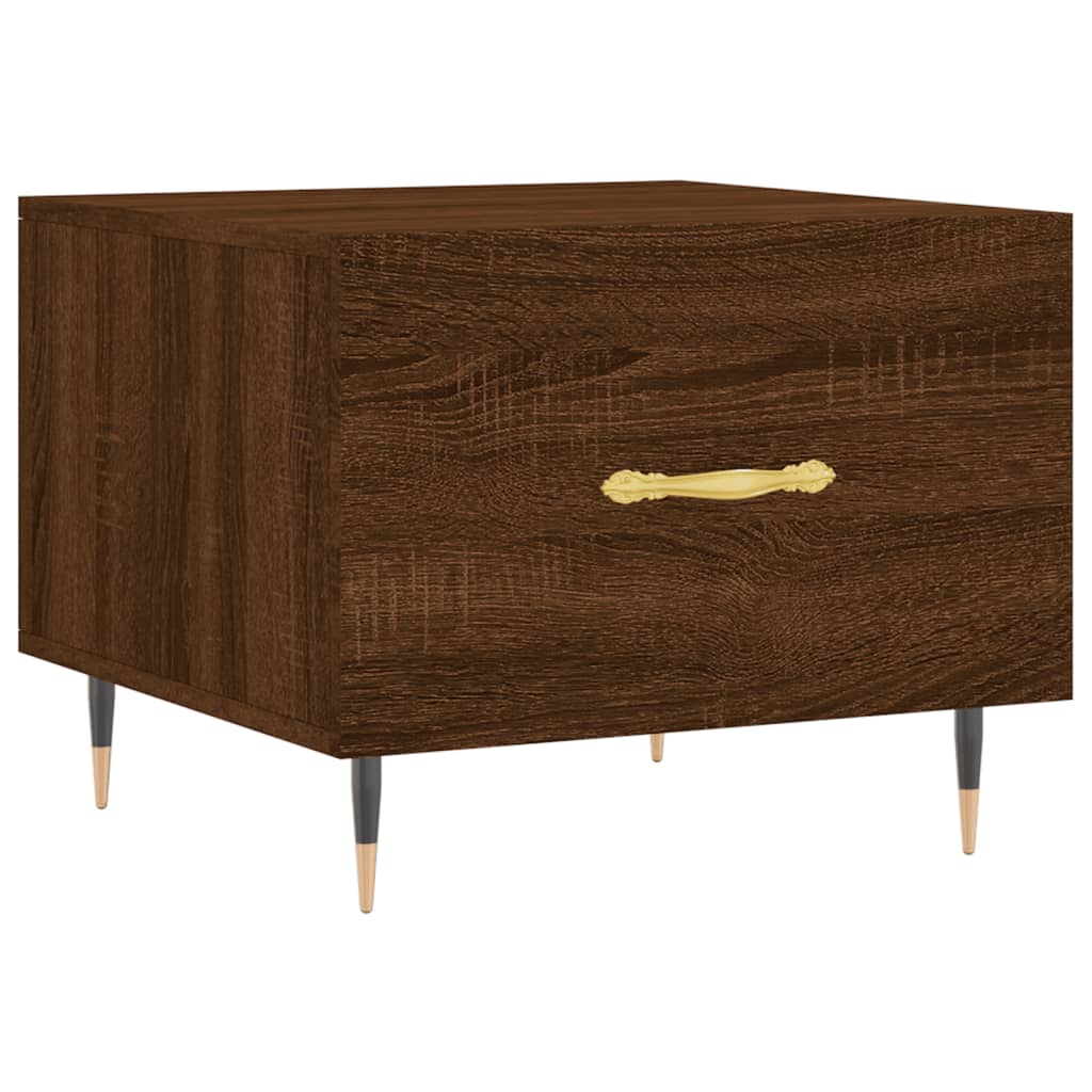 Coffee table, brown oak, 50x50x40 cm, processed wood