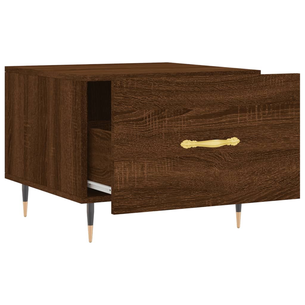 Coffee table, brown oak, 50x50x40 cm, processed wood