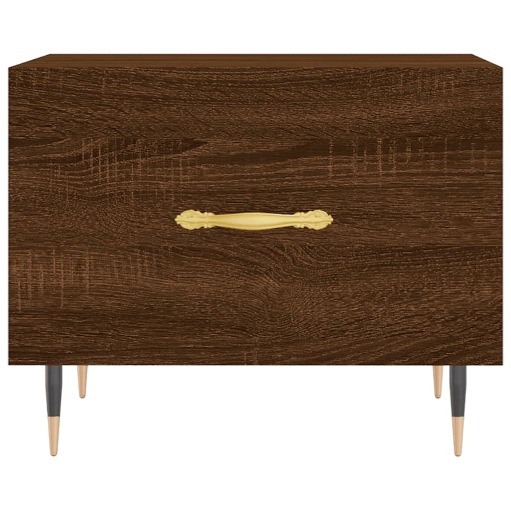 Coffee tables, 2 pcs. brown oak, 50x50x40 cm, composite wood