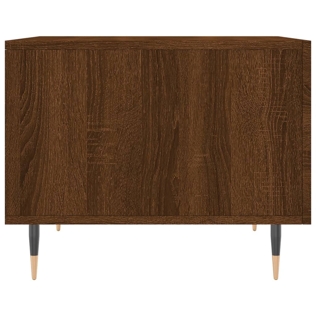 Coffee tables, 2 pcs. brown oak, 50x50x40 cm, composite wood