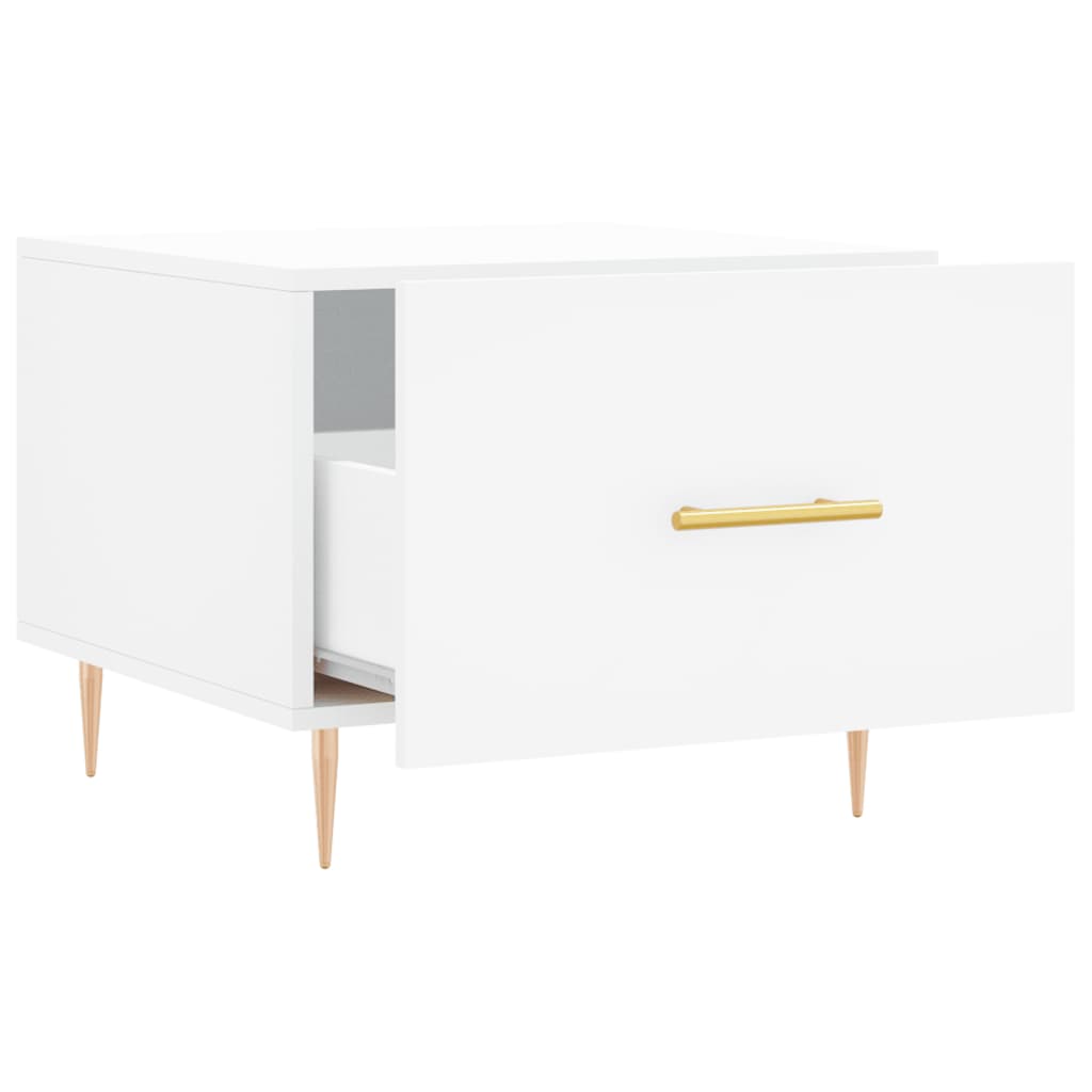Coffee table, white, 50x50x40 cm, composite wood