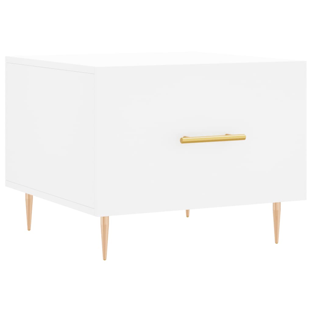 Coffee tables, 2 pcs., white, 50x50x40 cm, composite wood