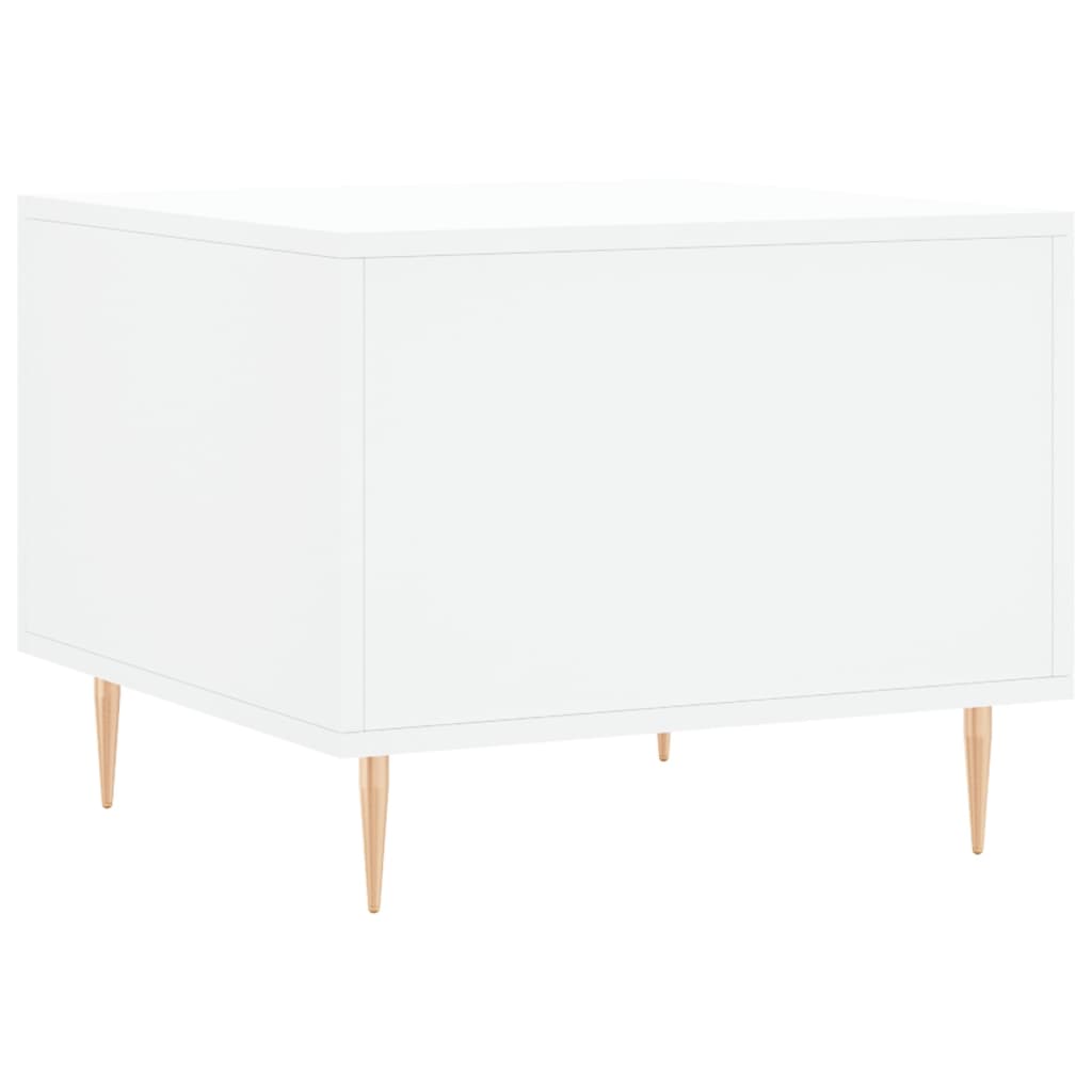 Coffee tables, 2 pcs., white, 50x50x40 cm, composite wood