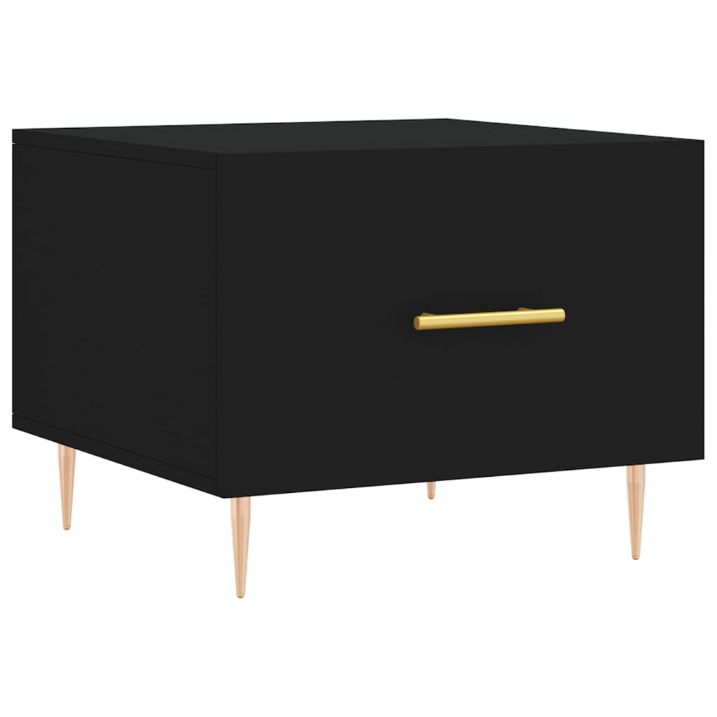 Coffee table, black, 50x50x40 cm, composite wood