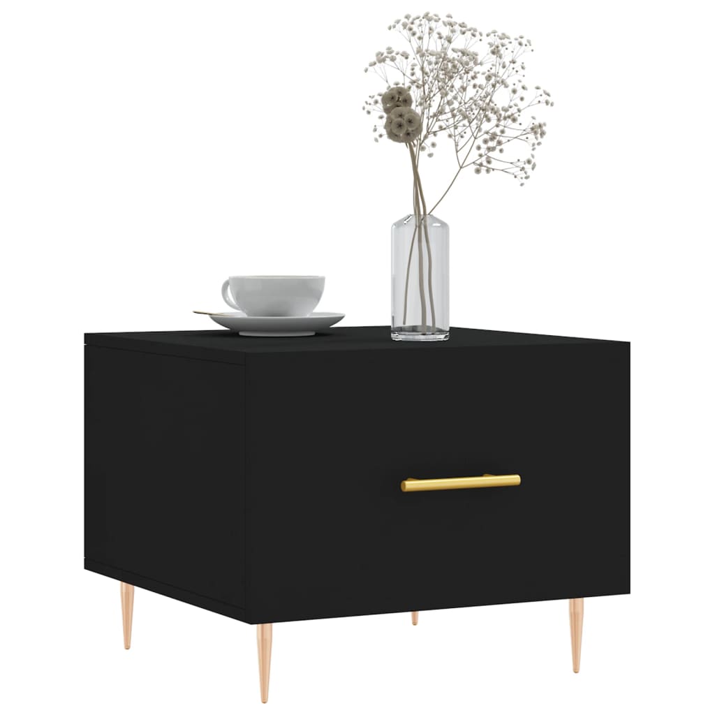Coffee table, black, 50x50x40 cm, composite wood
