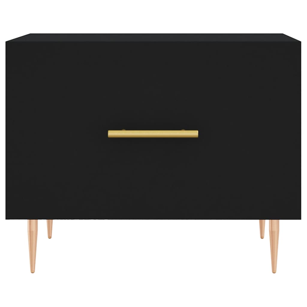 Coffee table, black, 50x50x40 cm, composite wood