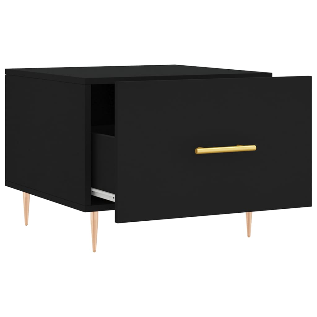 Coffee table, black, 50x50x40 cm, composite wood