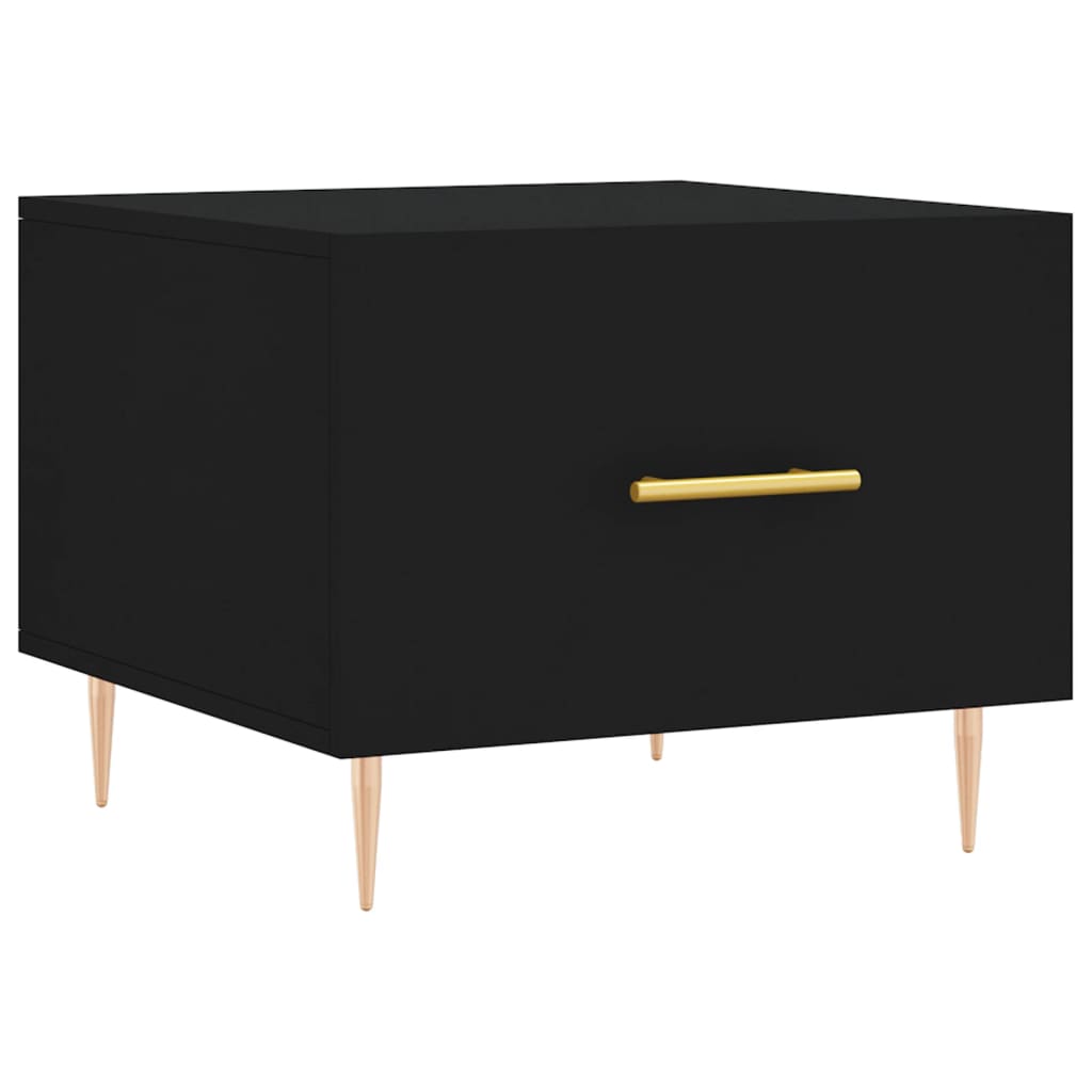 Coffee tables, 2 pcs., black, 50x50x40 cm, composite wood