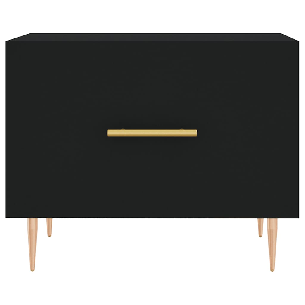 Coffee tables, 2 pcs., black, 50x50x40 cm, composite wood