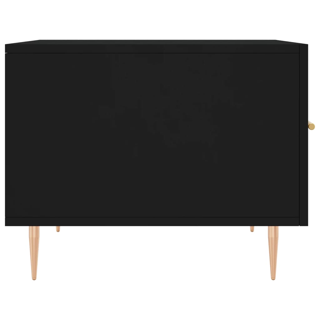 Coffee tables, 2 pcs., black, 50x50x40 cm, composite wood