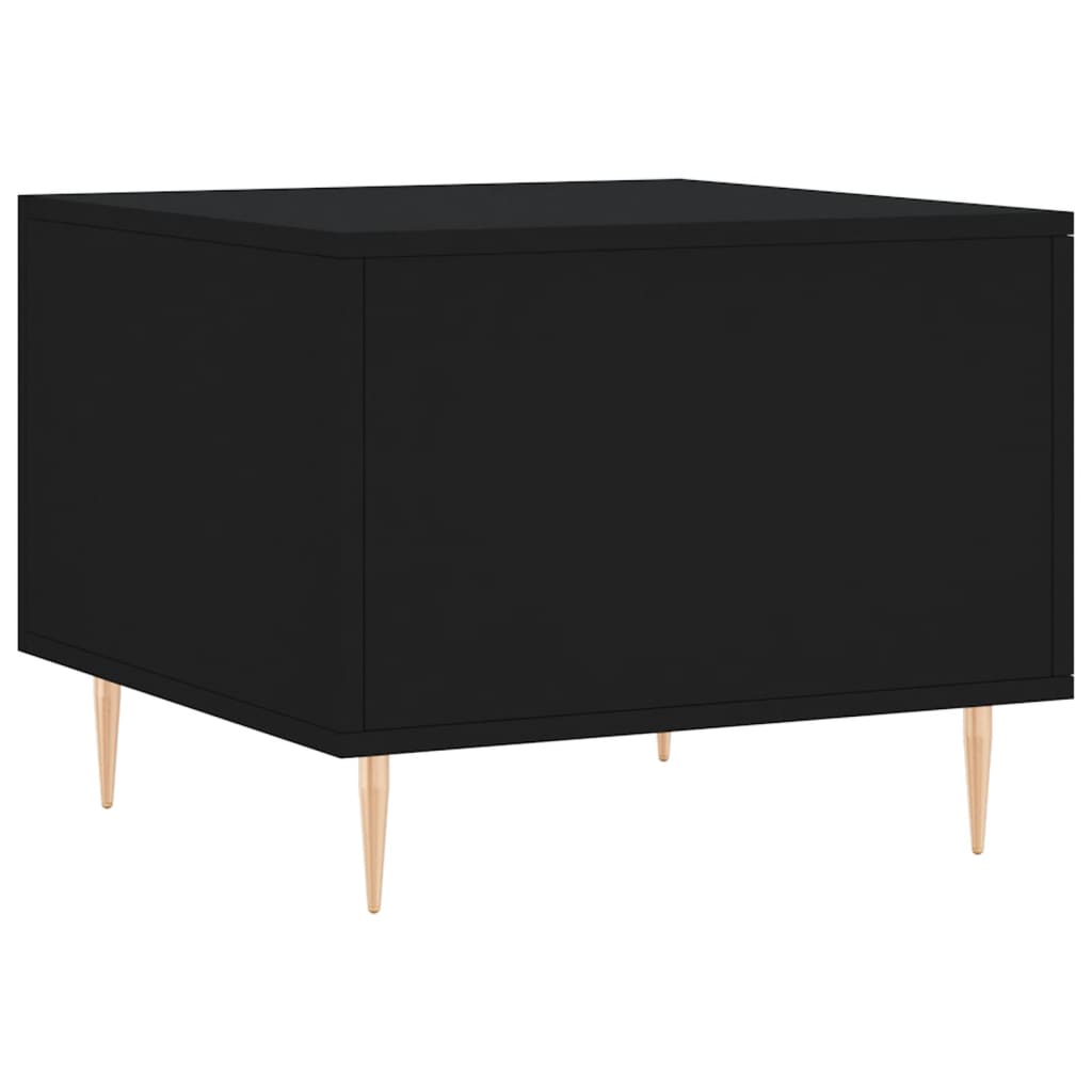 Coffee tables, 2 pcs., black, 50x50x40 cm, composite wood