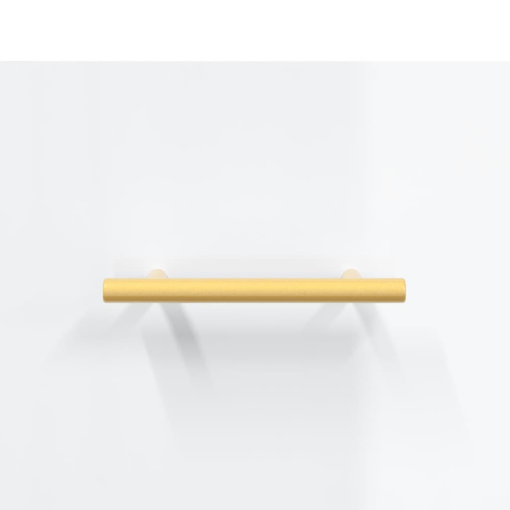 Coffee table, glossy white, 50x50x40 cm, composite wood