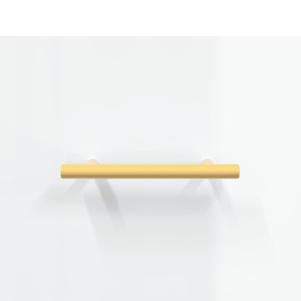 Coffee table, 2 pcs., glossy white, 50x50x40 cm