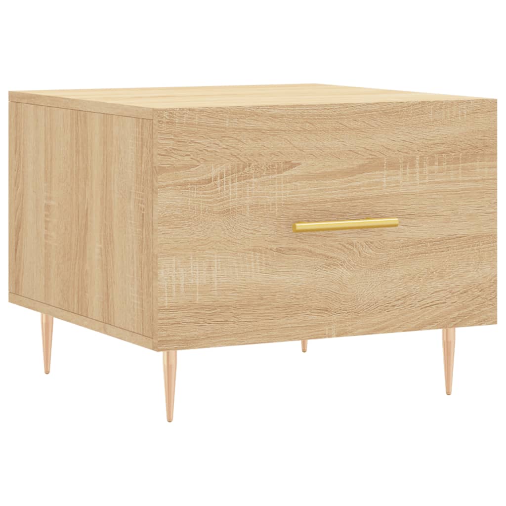 Coffee table, sonoma oak, 50x50x40 cm, processed wood