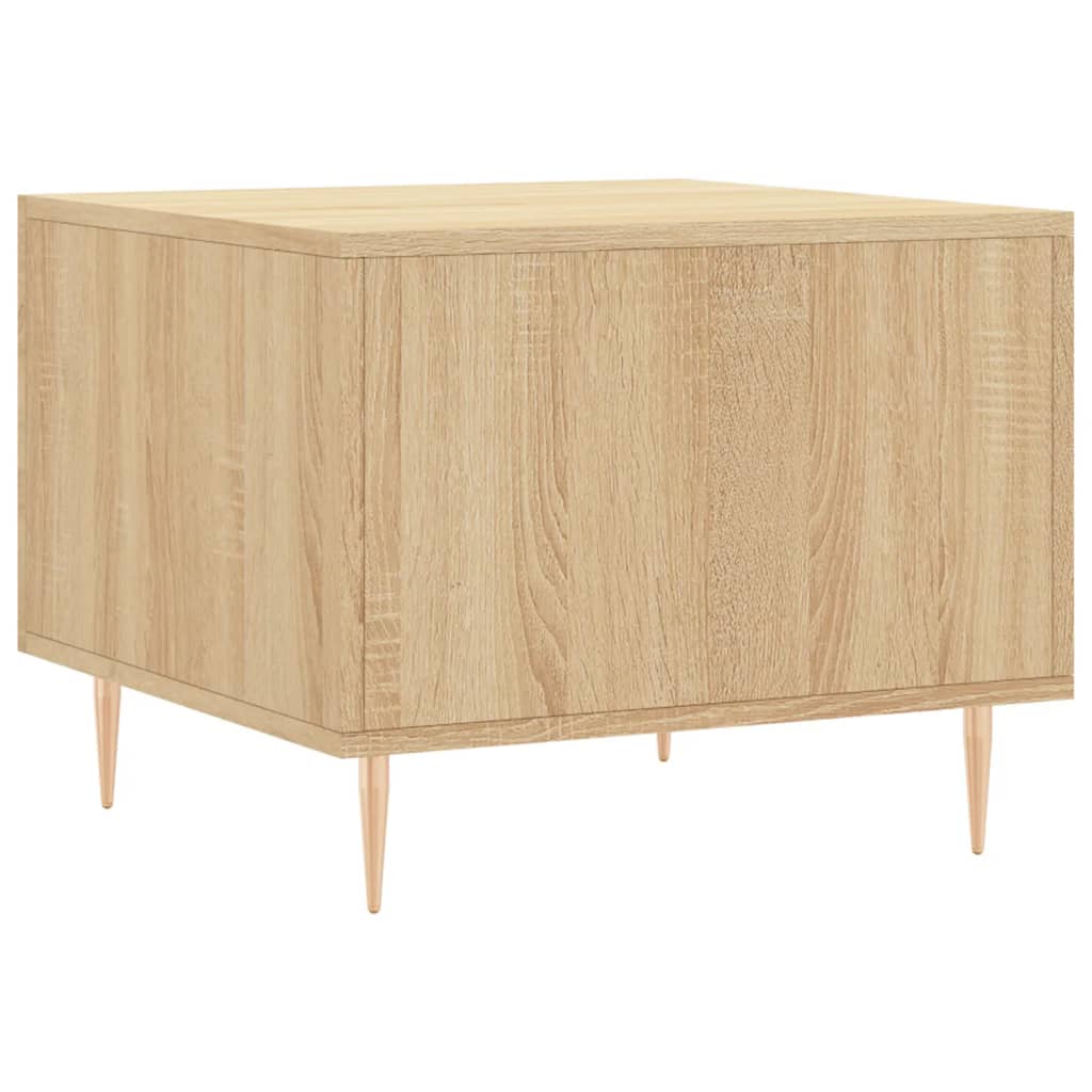 Coffee table, sonoma oak, 50x50x40 cm, processed wood