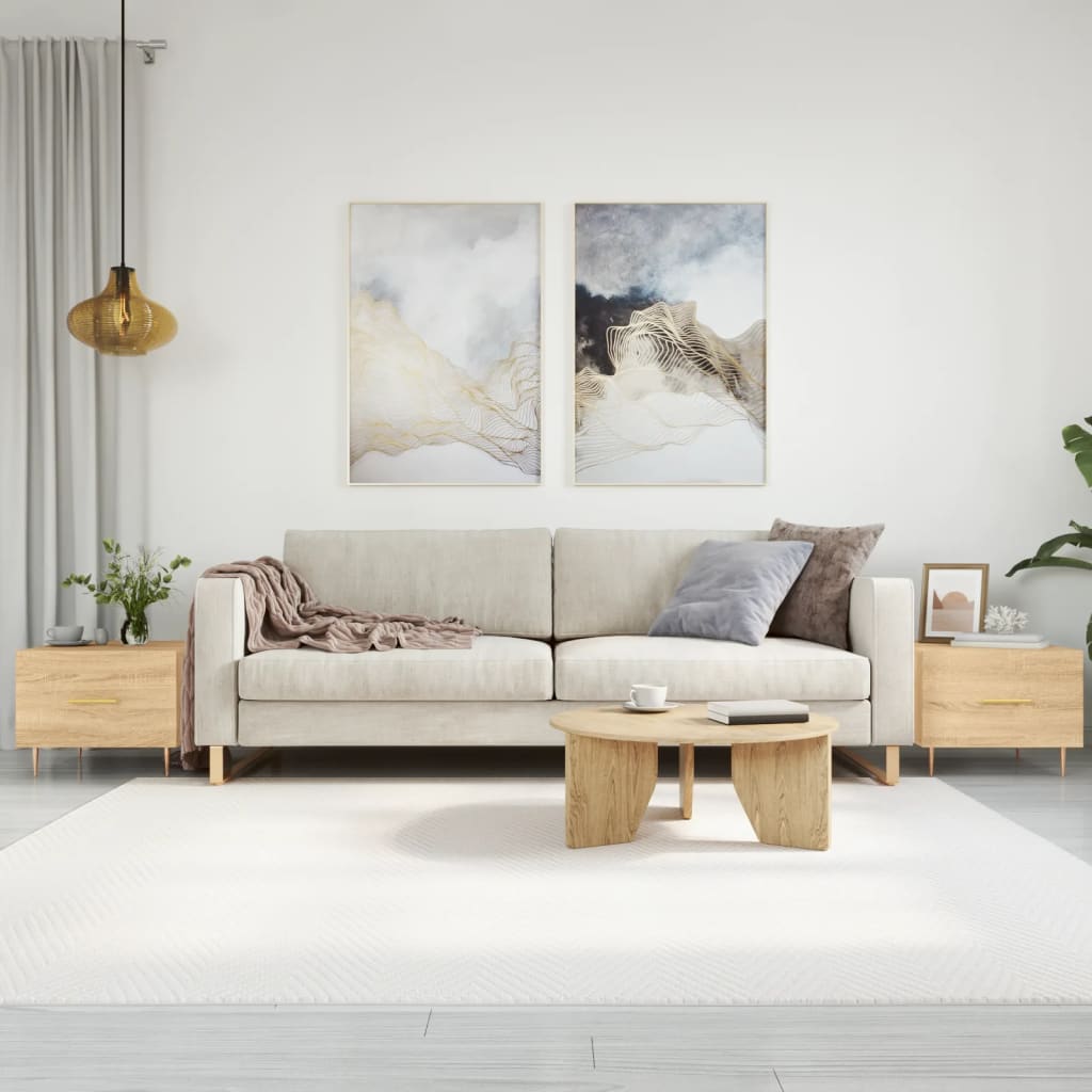 Coffee tables 2 pcs. sonoma oak 50x50x40 cm composite wood