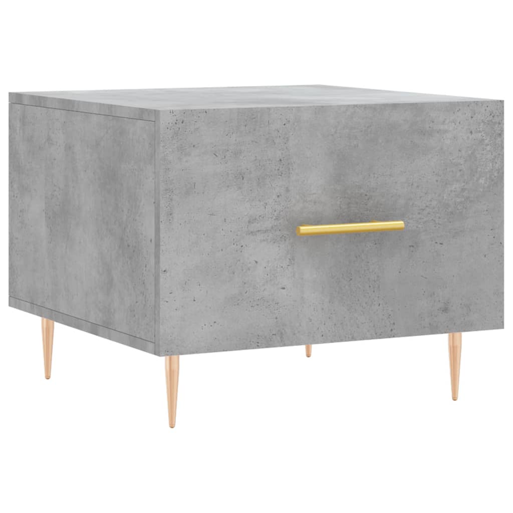 Coffee table, concrete gray, 50x50x40 cm, composite wood