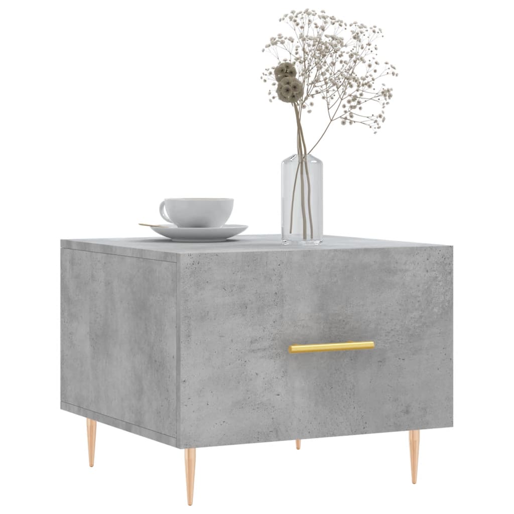 Coffee table, concrete gray, 50x50x40 cm, composite wood
