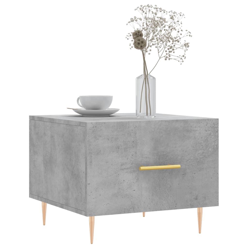 Coffee tables, 2 pcs., concrete gray, 50x50x40 cm, composite wood