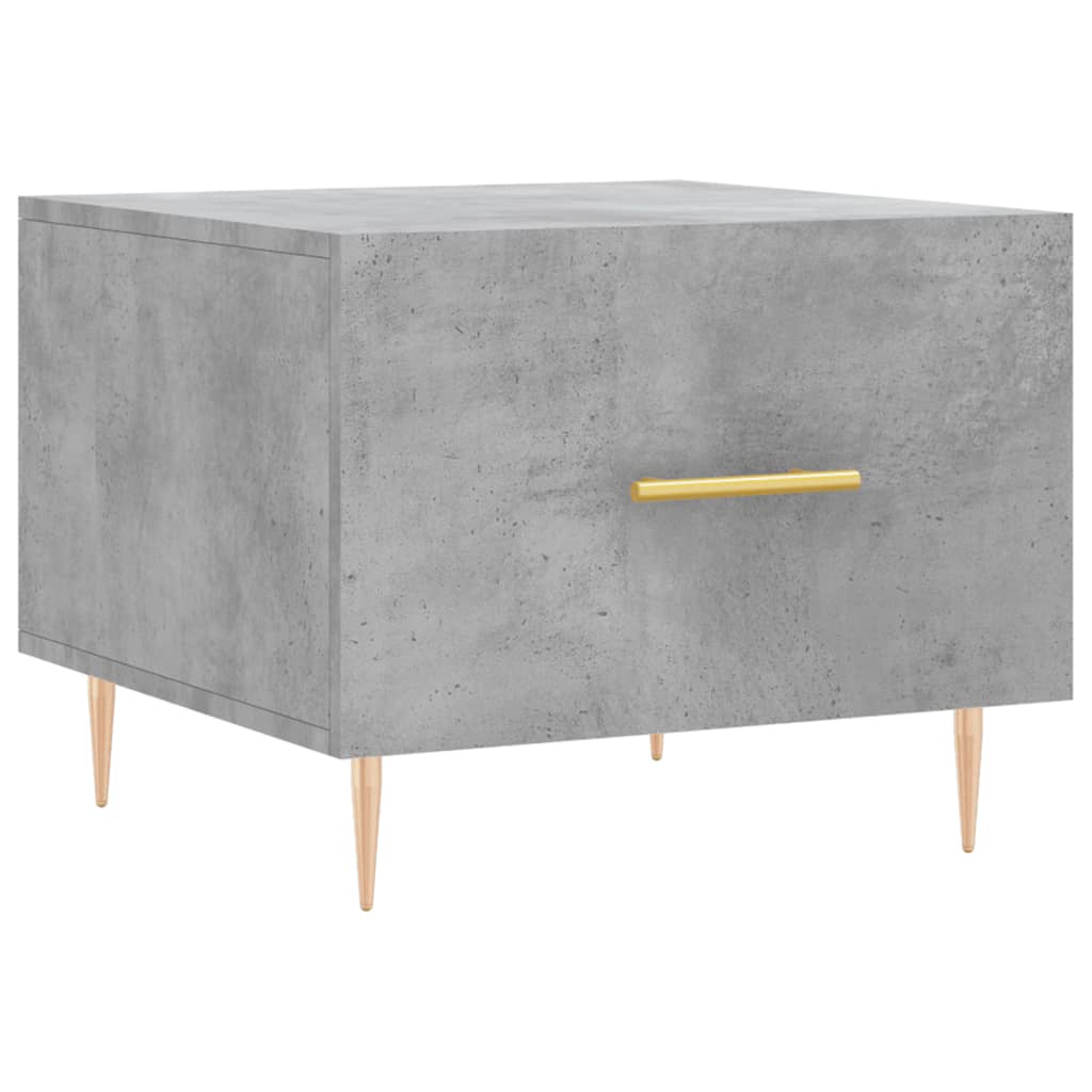 Coffee tables, 2 pcs., concrete gray, 50x50x40 cm, composite wood