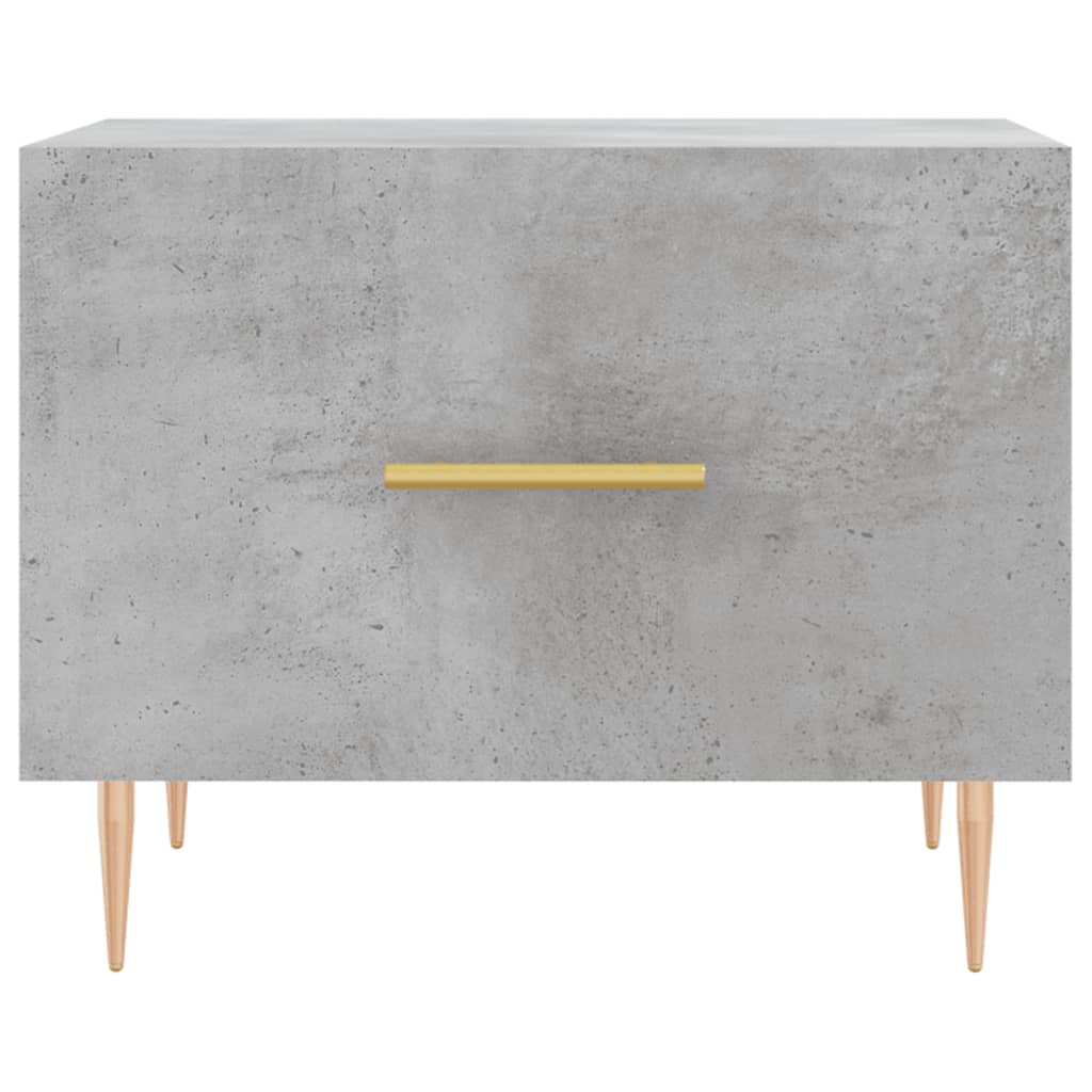 Coffee tables, 2 pcs., concrete gray, 50x50x40 cm, composite wood