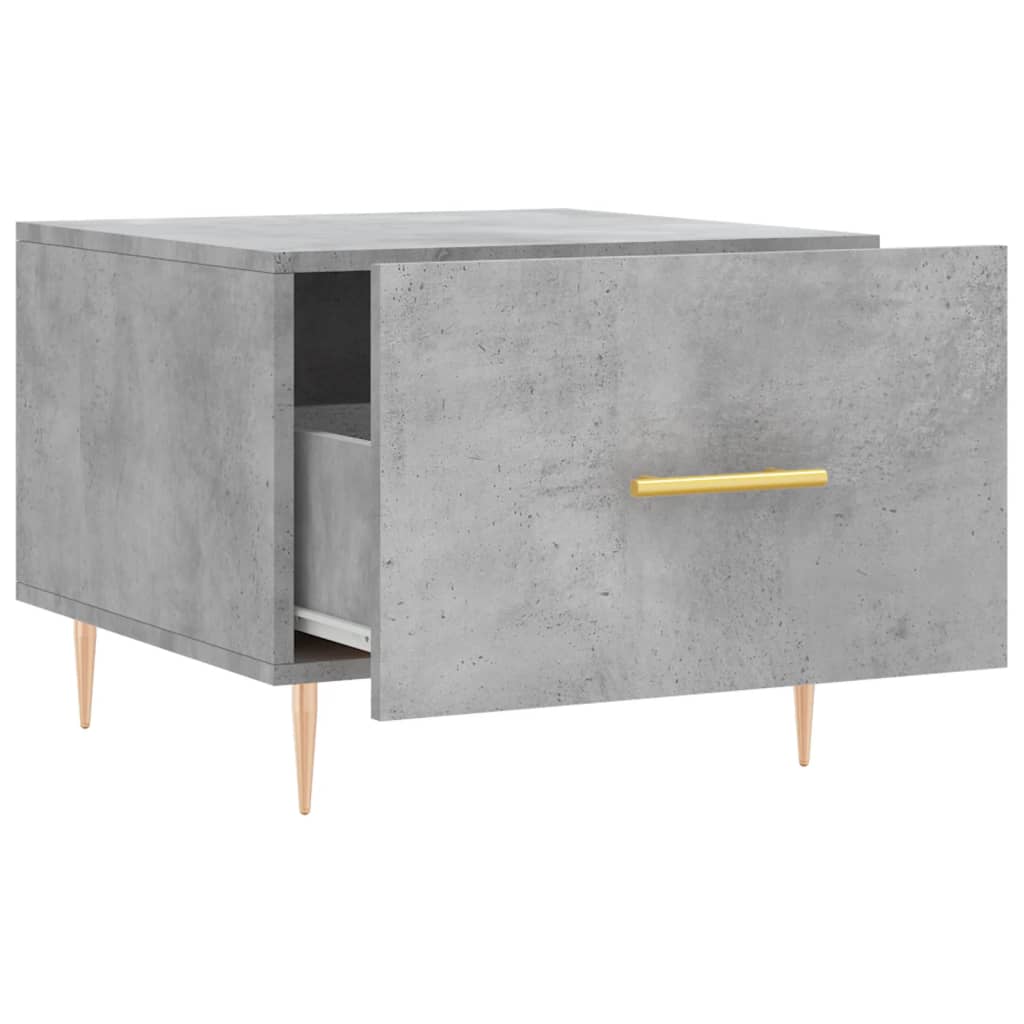 Coffee tables, 2 pcs., concrete gray, 50x50x40 cm, composite wood