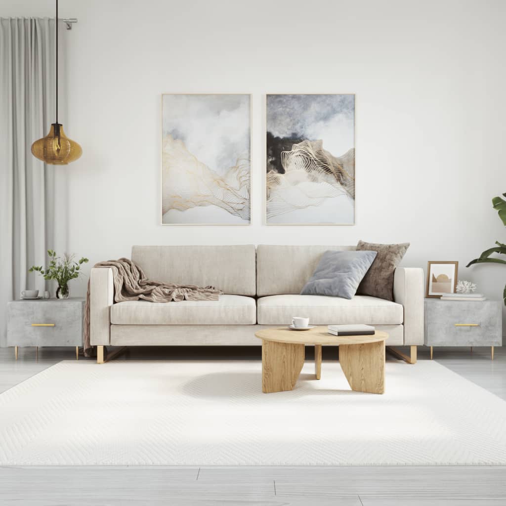 Coffee tables, 2 pcs., concrete gray, 50x50x40 cm, composite wood