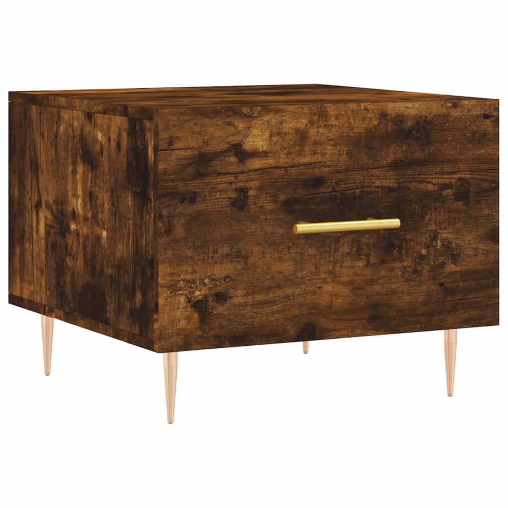 Coffee table, smoky oak, 50x50x40 cm, processed wood
