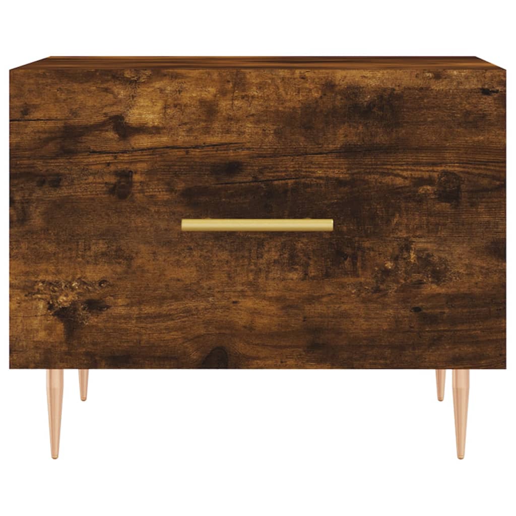 Coffee table, smoky oak, 50x50x40 cm, processed wood