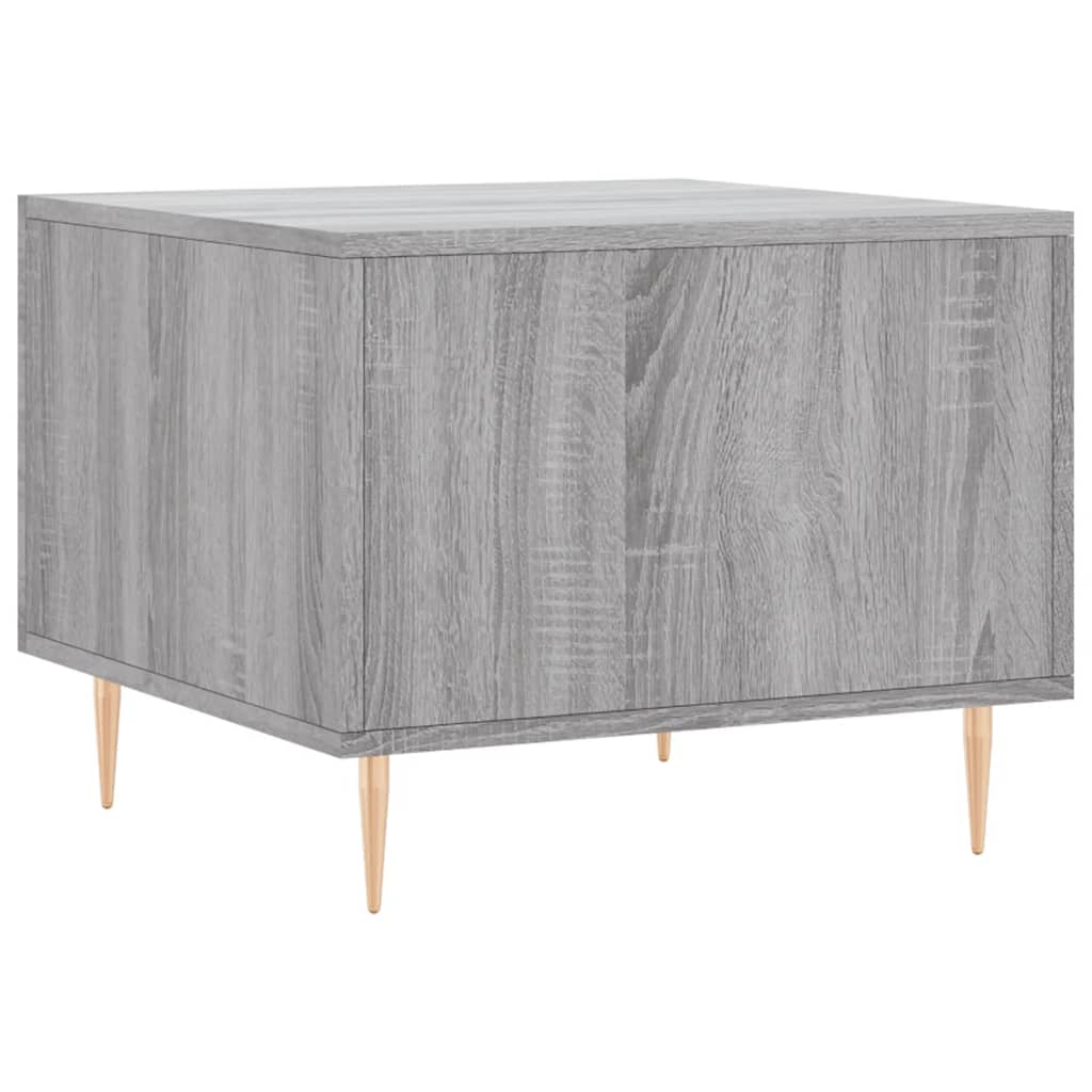Coffee table, sonoma grey, 50x50x40 cm, processed wood