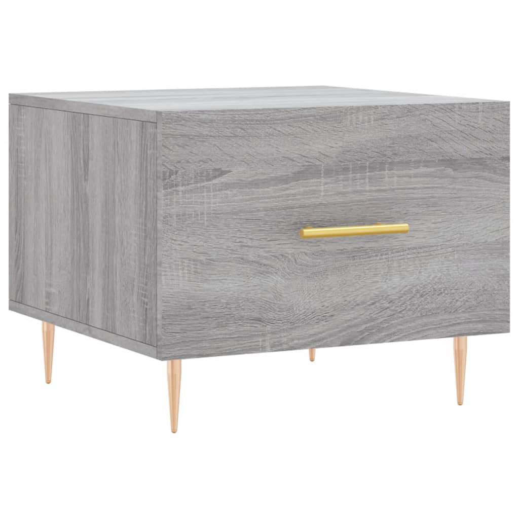 Coffee tables, 2 pcs., sonoma gray, 50x50x40 cm, composite wood