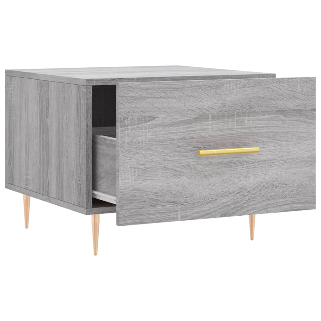 Coffee tables, 2 pcs., sonoma gray, 50x50x40 cm, composite wood