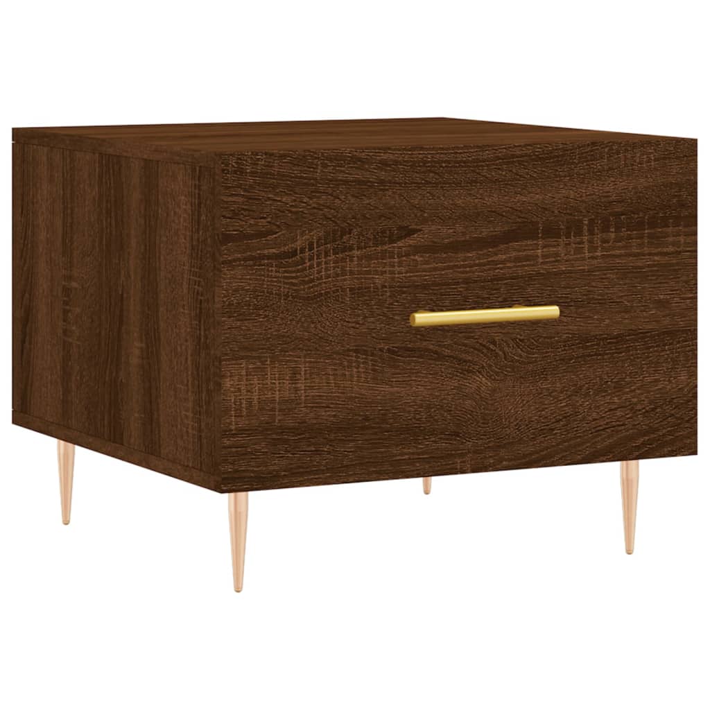 Coffee table, brown oak, 50x50x40 cm, processed wood