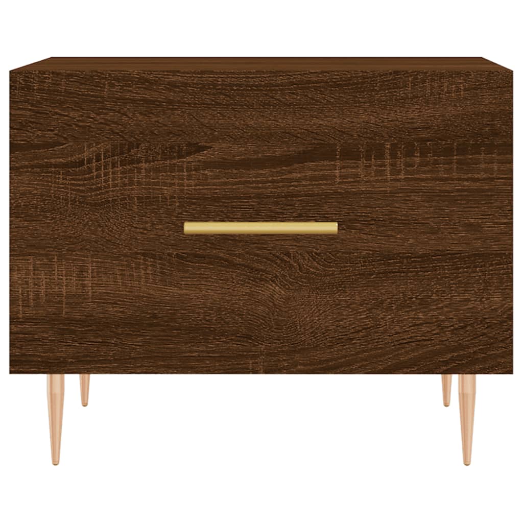 Coffee table, brown oak, 50x50x40 cm, processed wood