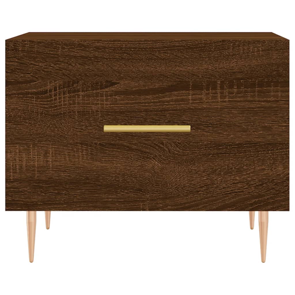 Coffee tables, 2 pcs. brown oak, 50x50x40 cm, composite wood