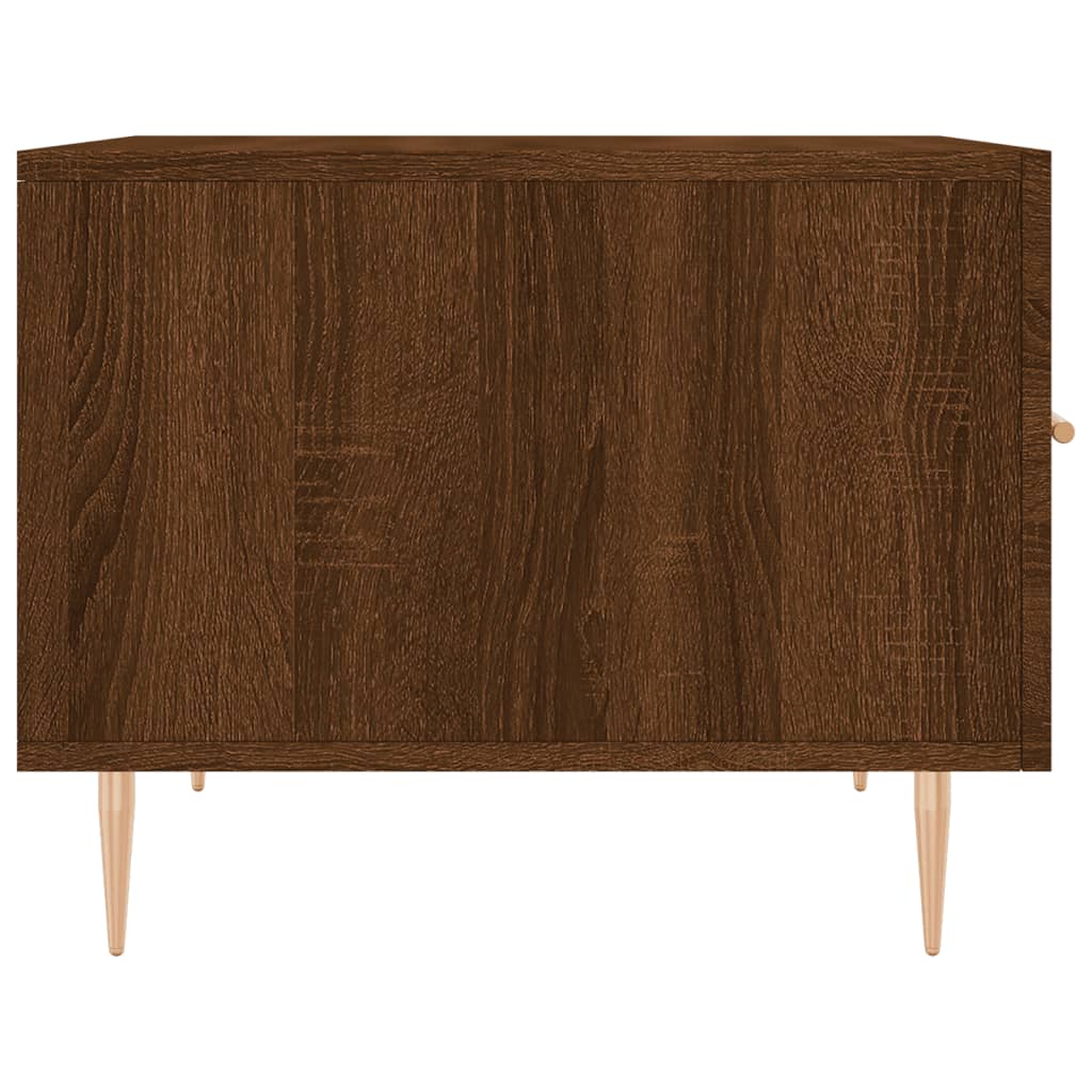 Coffee tables, 2 pcs. brown oak, 50x50x40 cm, composite wood
