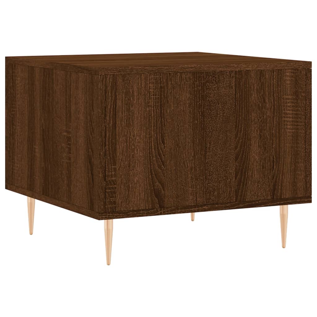 Coffee tables, 2 pcs. brown oak, 50x50x40 cm, composite wood