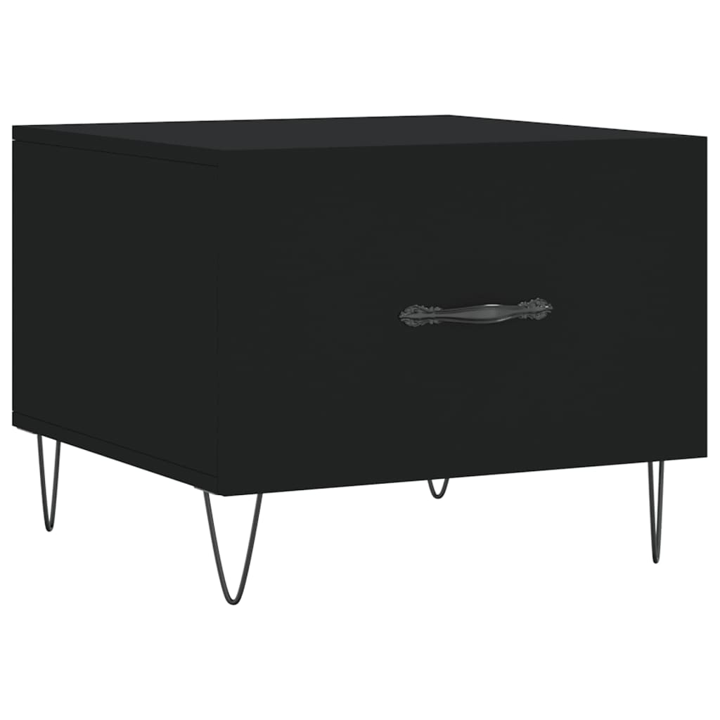 Coffee table, black, 50x50x40 cm, composite wood