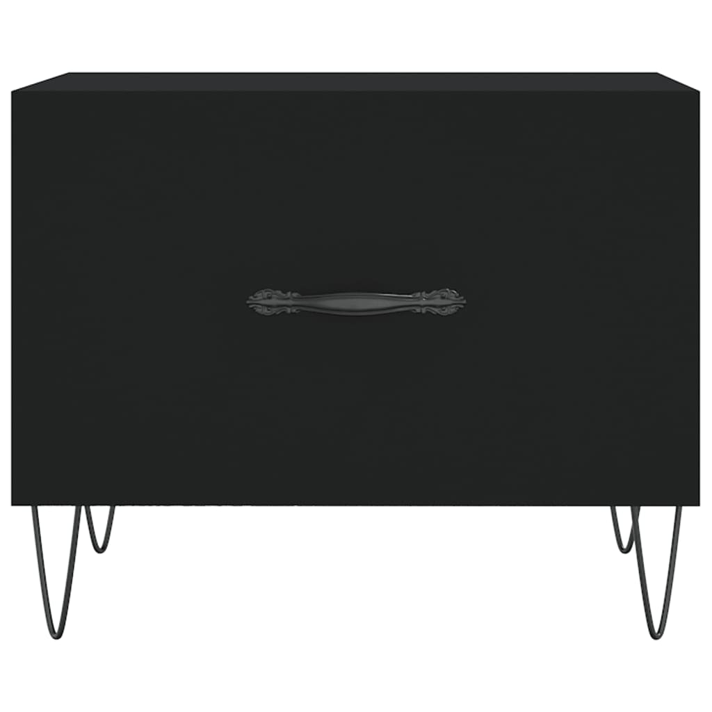 Coffee table, black, 50x50x40 cm, composite wood