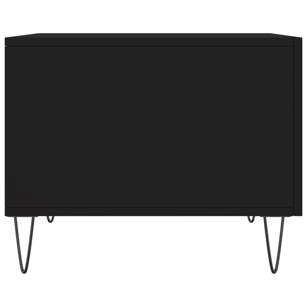 Coffee table, black, 50x50x40 cm, composite wood