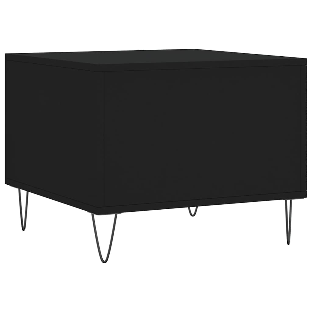 Coffee table, black, 50x50x40 cm, composite wood